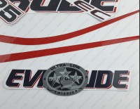 Evinrude 225HP E-tec (90° V6, 3.3L) White Cowling Outboard Decal Kit